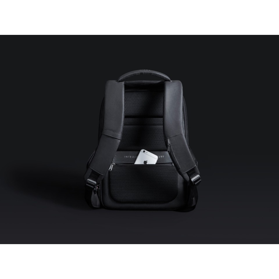 Водостойкий антикражный рюкзак Hipack для ноутбука 15.6", черный