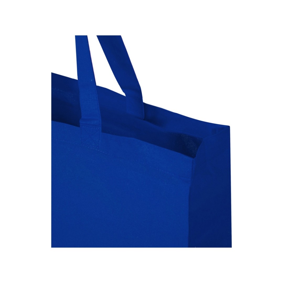 Odessa большая эко-сумка из переработанного хлопка, сертифицированного согласно GRS, плотностью 220 г/м2 - Ярко-синий