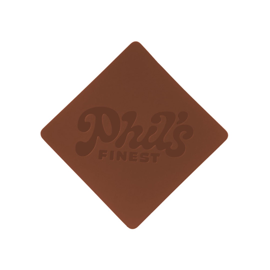 ПАТЧ РОМБ soft-touch (коричневый) 7,6 х 7,6 см