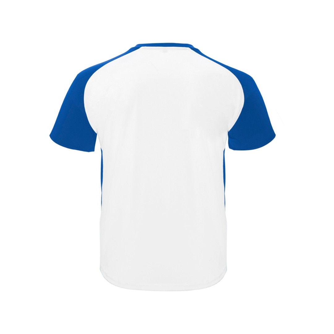 Футболка "Bugatti" мужская, белый/королевский синий