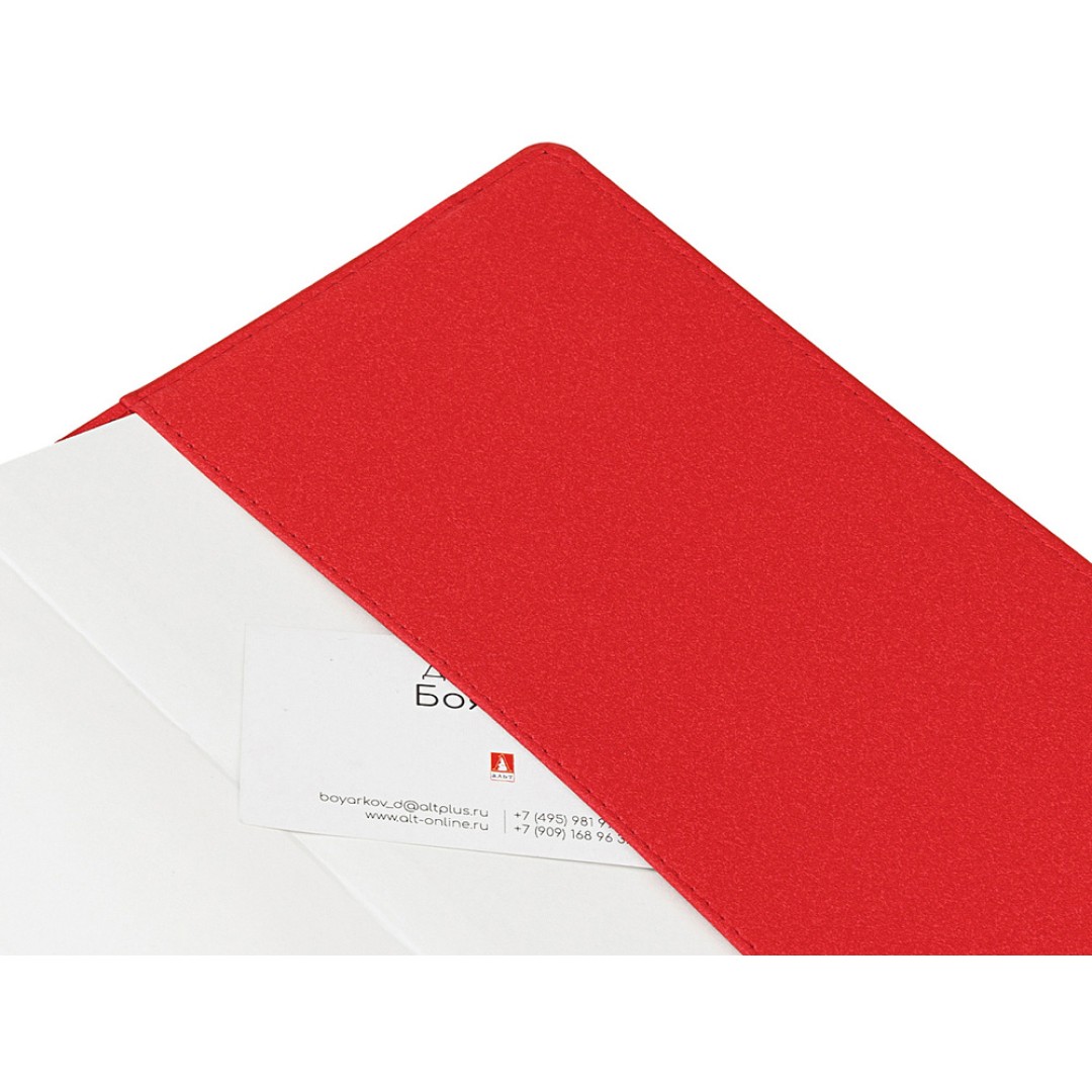 Ежедневник недатированный А5  "La Manche", красный