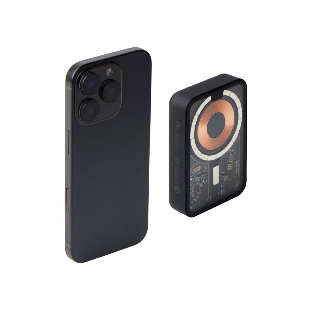 Беспроводной магнитный внешний аккумулятор с QC\PD «MagnifIQ», 10000 мАч, 15 Вт, черный