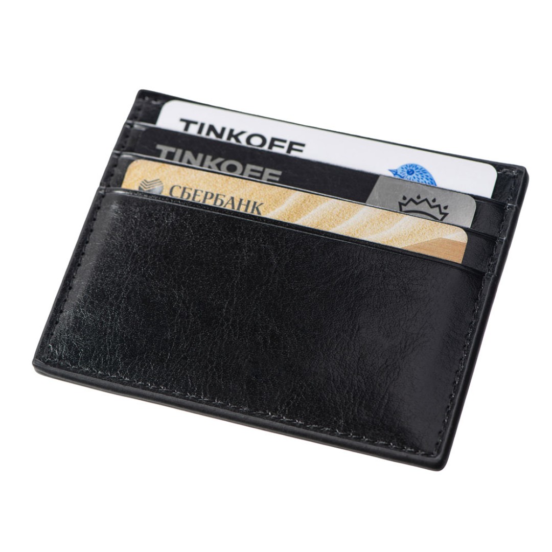 Картхолдер для 6 пластиковых карт с RFID-защитой "Fabrizio", черный