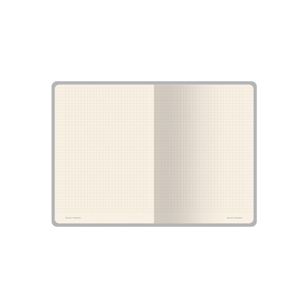 Бизнес тетрадь А5 "Megapolis flex" 60 л. soft touch клетка, коричневый