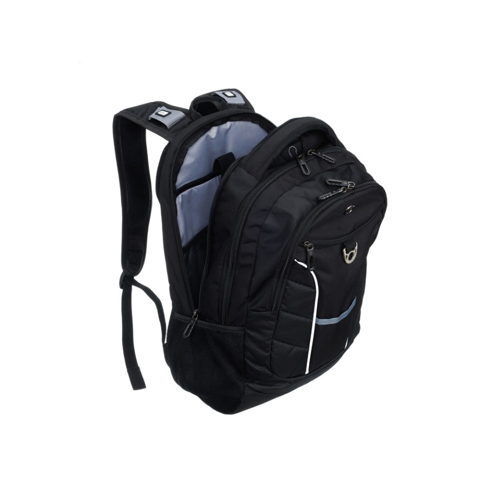 Рюкзак TORBER XPLOR с отделением для ноутбука 15", чёрный, полиэстер 600D, 35x20x47 см, 33л
