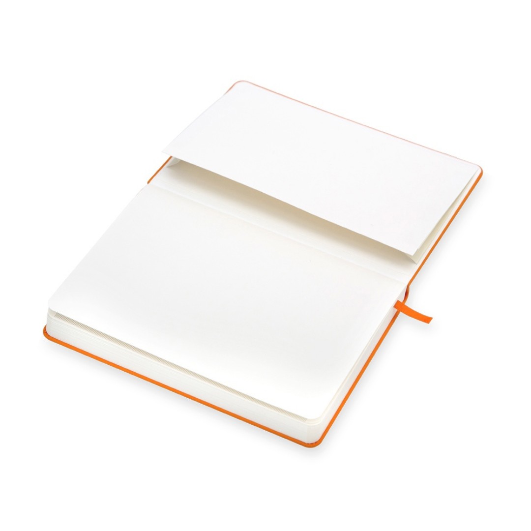 Бизнес-блокнот "С3" софт-тач с магнитом, твердая обложка, 128 листов, оранжевый