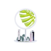 Косметическое зеркало с LED-подсветкой "Beautific", белый