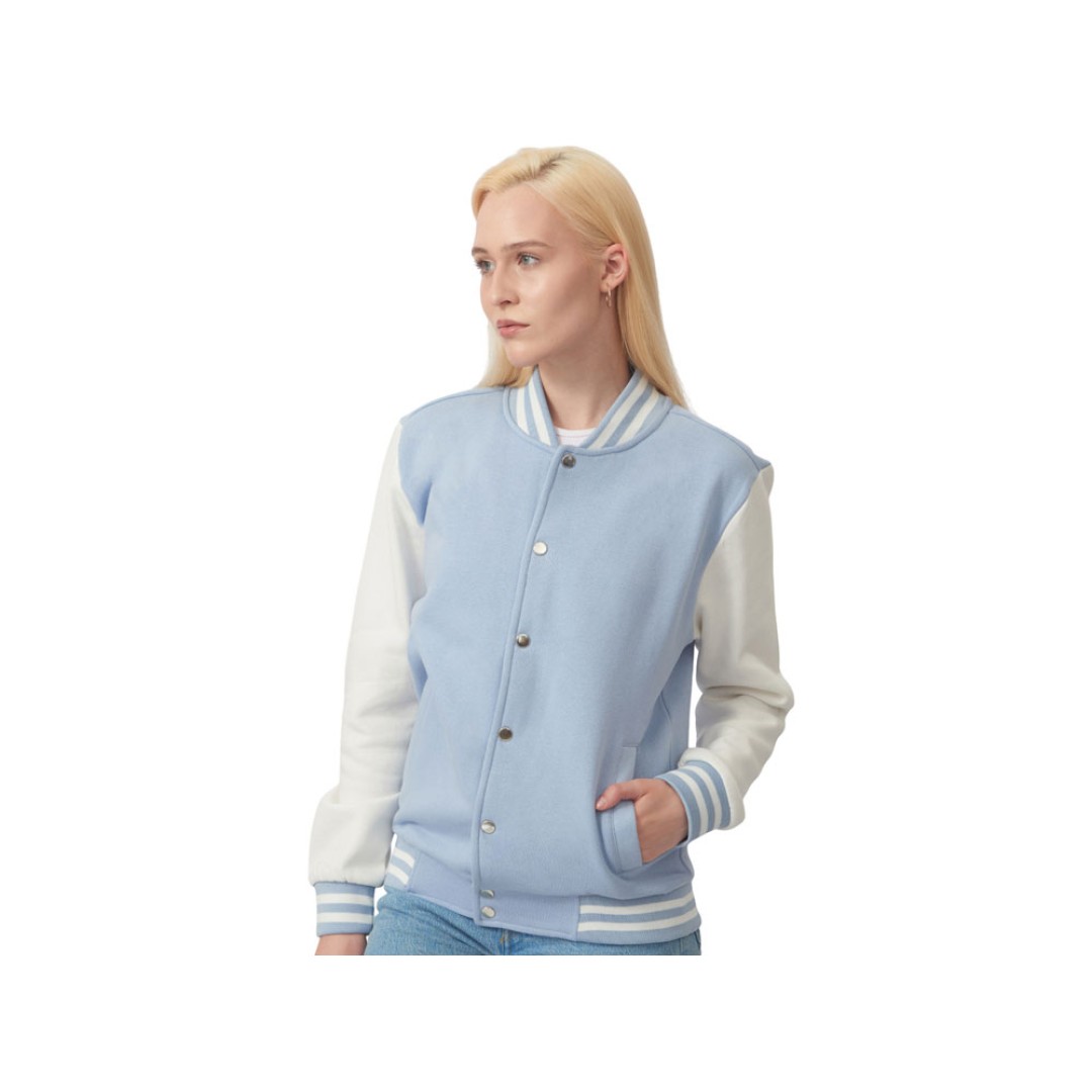 Бомбер «Oxford», небесно-голубой/молочный, унисекс