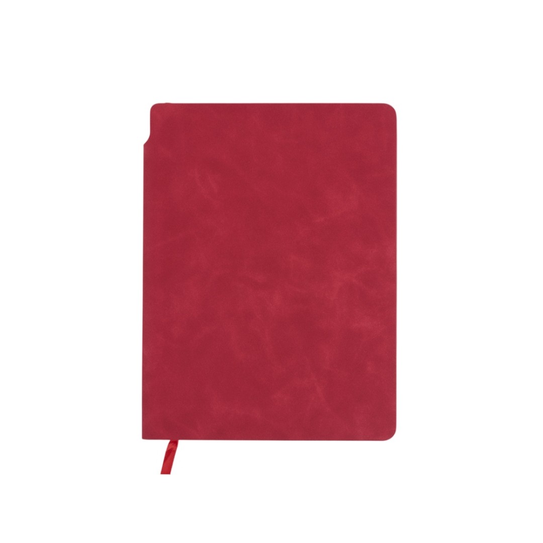 Блокнот А5 "Notepeno Max", 96 листов 80 гр/м2 белой FSC бумаги, красный