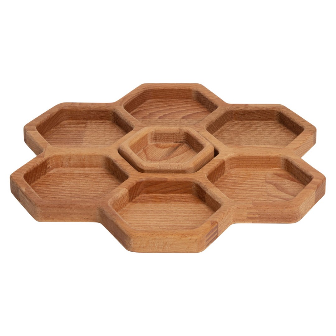 Менажница соты с одной соусницей "Соты"