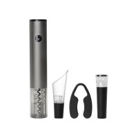 Набор винных аксессуаров с электрическим штопором на док-станции