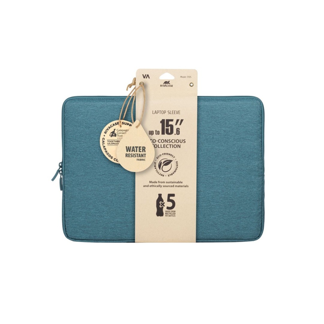 RIVACASE 7705 aquamarine ECO чехол для ноутбука 15.6" / 12