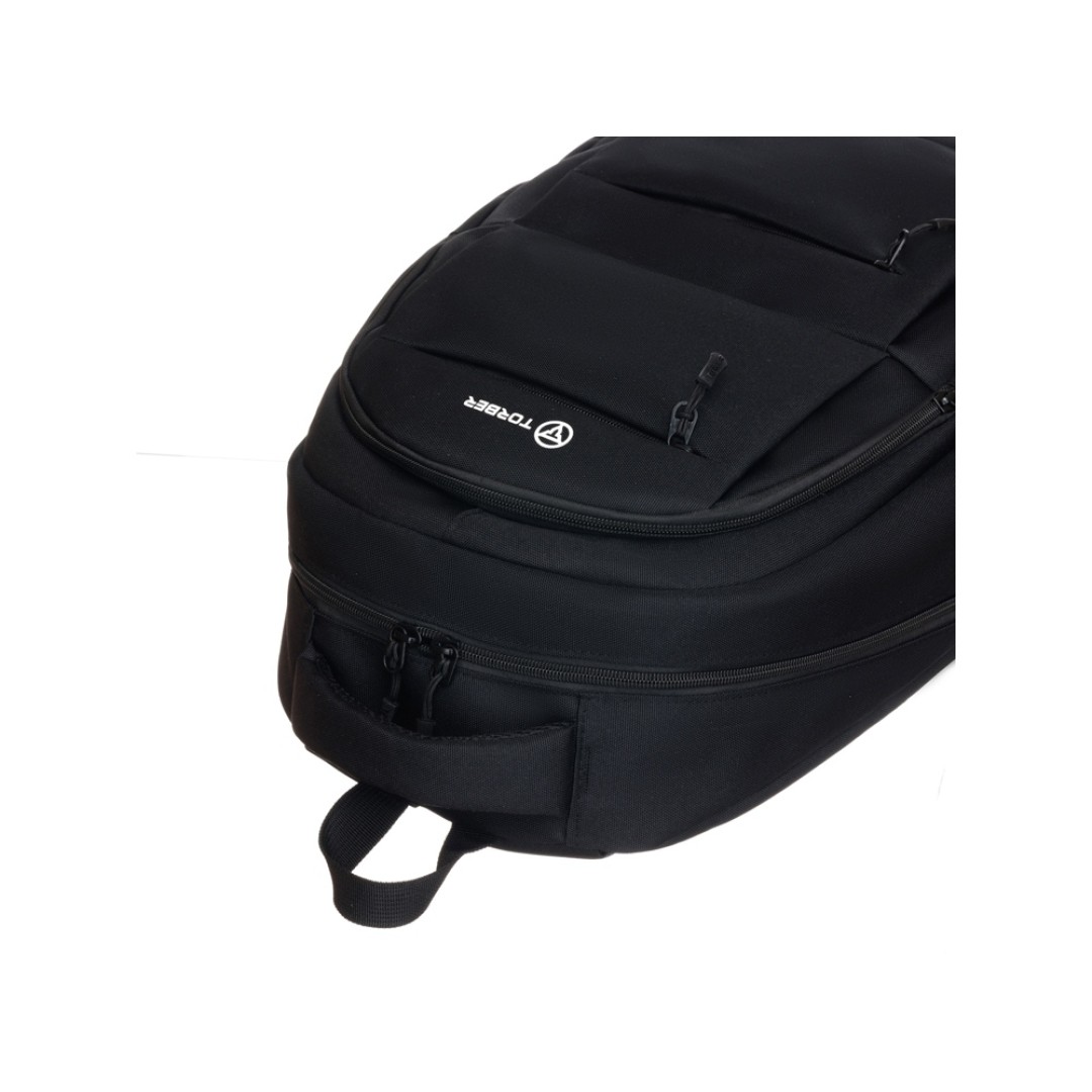 Рюкзак TORBER CLASS X, черный, полиэстер 900D, 45 x 30 x 18 см + Мешок для сменной обуви в подарок!