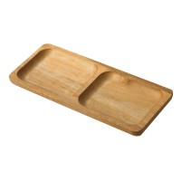 Менажница из акации с двумя секциями "Almond"