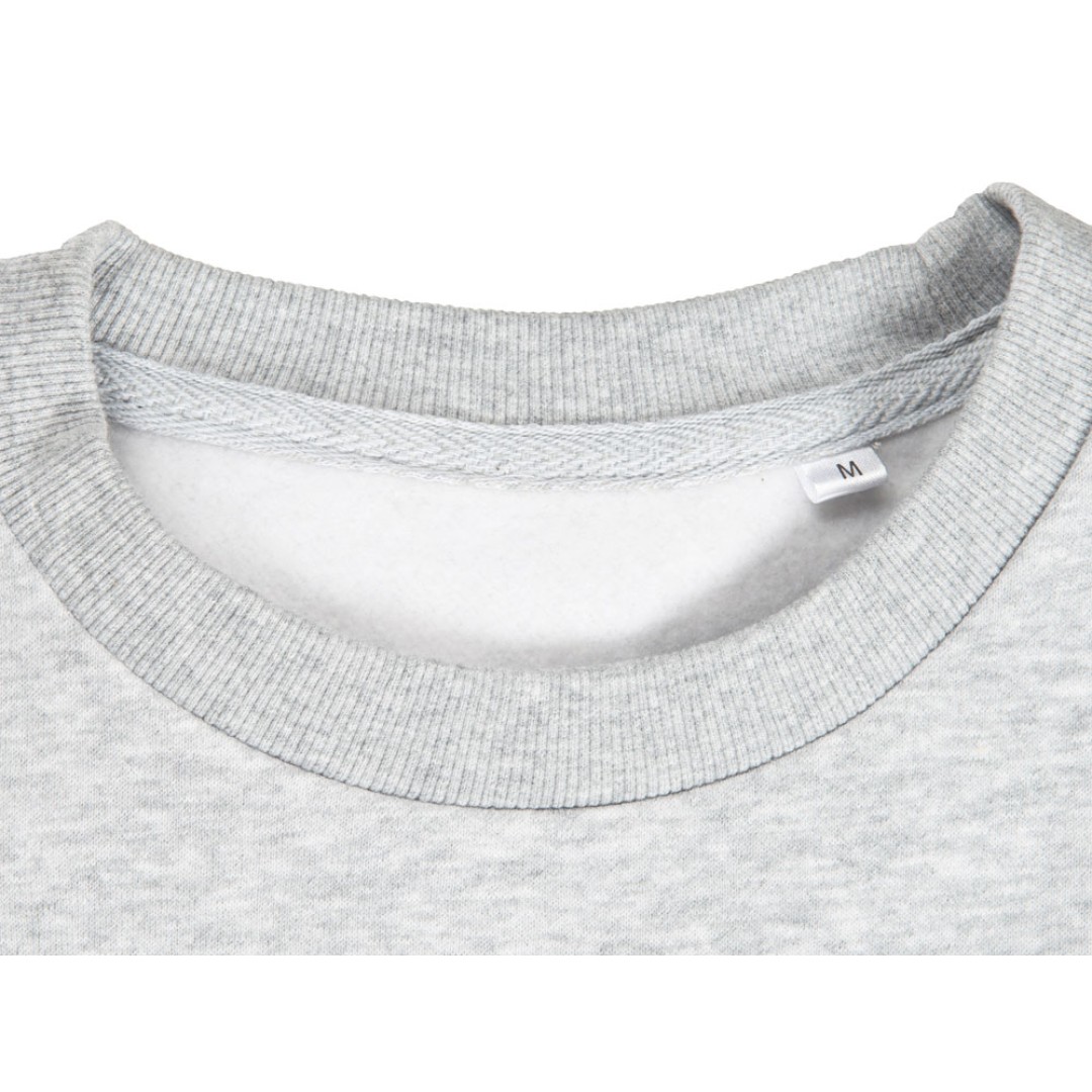 Свитшот блокинг «Edinburgh», серый меланж/белый, мужской