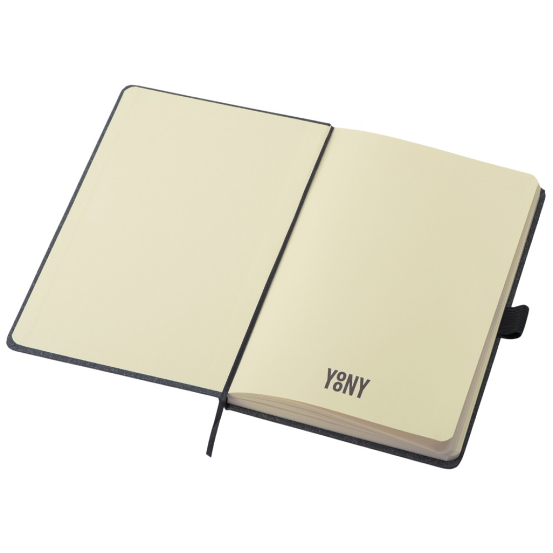 Блокнот А5 "Snow Hard" твердая обложка, 80 листов 70 гр/м2, черный