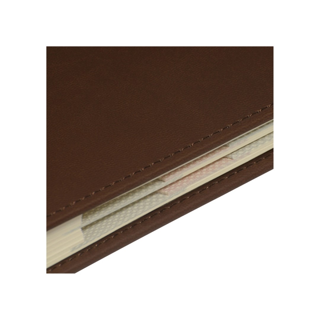 Ежедневник недатированный А5 "Velvet Index" (коричневый) (Р)