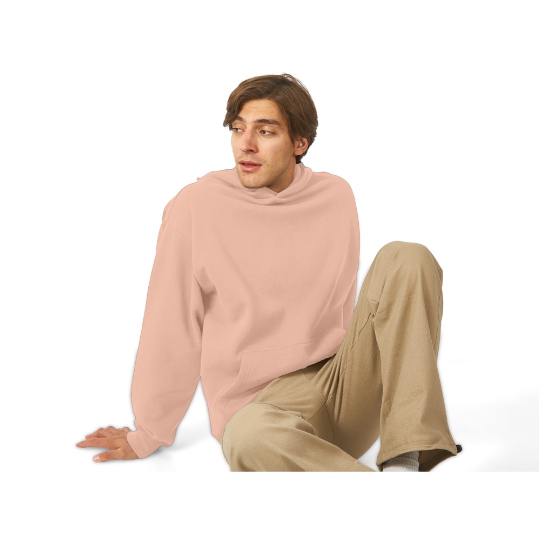 Толстовка с капюшоном оверсайз «Berlin» унисекс, лосось