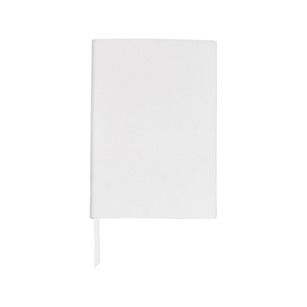 Бизнес-блокнот C1 софт-тач, гибкая обложка, 128 листов, белый