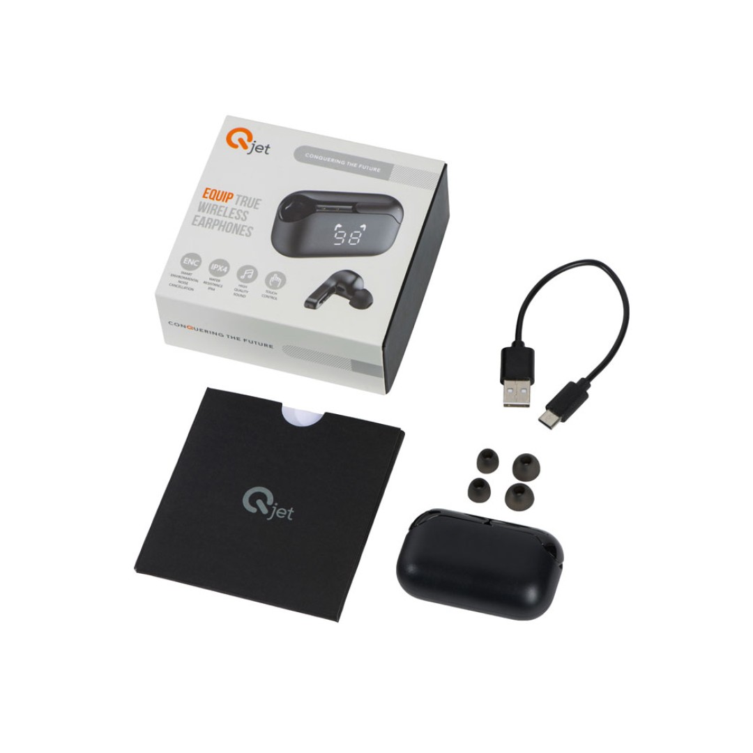 Беспроводные наушники TWS с ENC "Equip", IPX4, черный