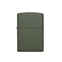 Зажигалка ZIPPO Classic с покрытием Green Matte, латунь/сталь, зелёная, матовая, 38x13x57 мм