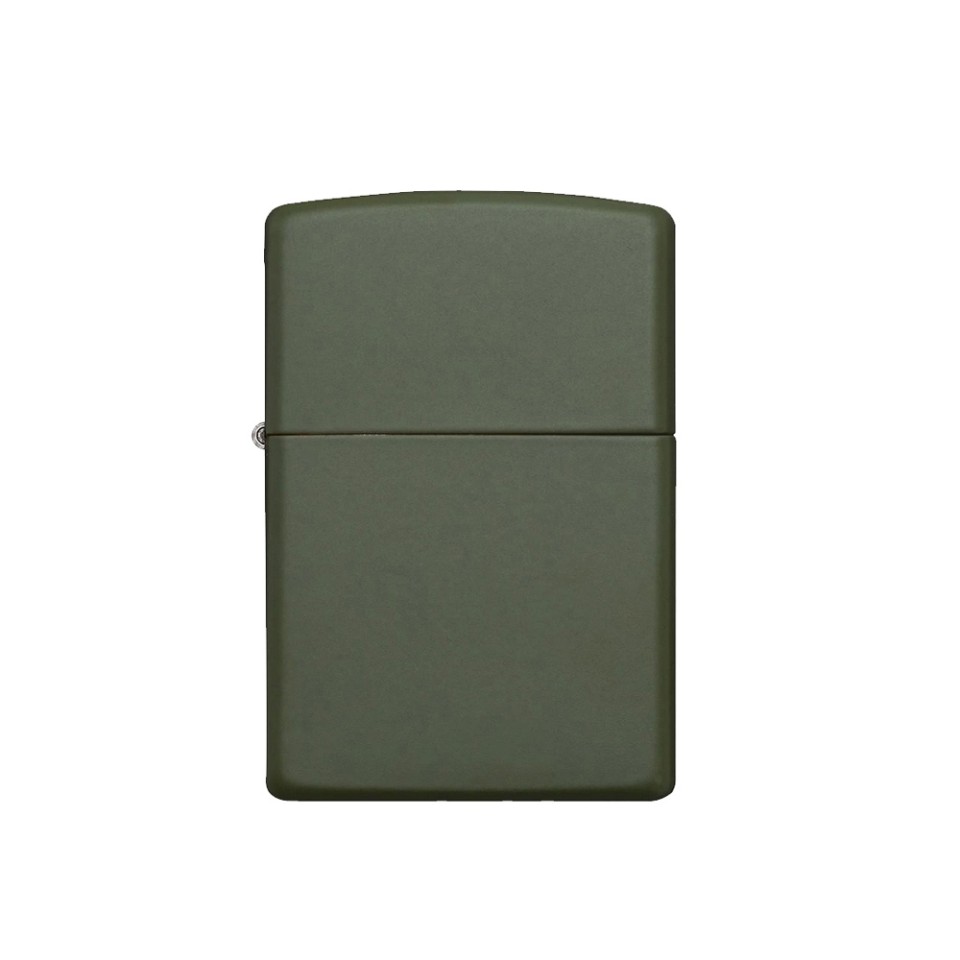 Зажигалка ZIPPO Classic с покрытием Green Matte, латунь/сталь, зелёная, матовая, 38x13x57 мм