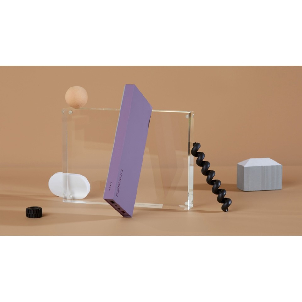 Внешний аккумулятор Rombica NEO ARIA Orchid, 10000мАч, Soft-touch, PD, QCharge, Type-C, сиреневый