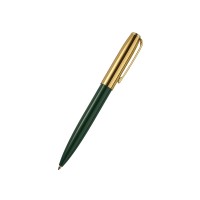 Ручка металлическая шариковая "Napoli", зеленый/золотистый