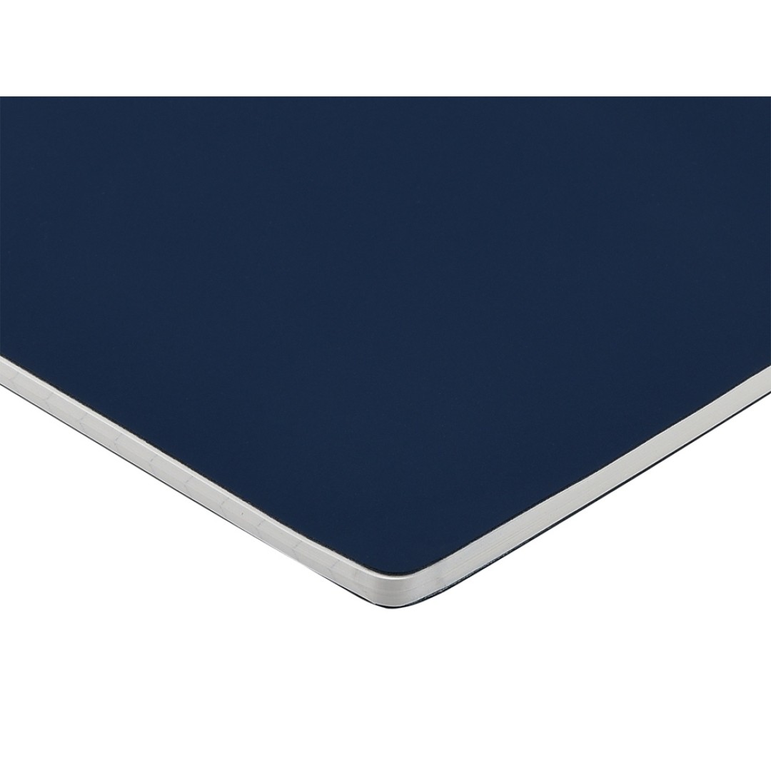 Тетрадь с каменной бумагой А5 "Carrara" 40 л., линейка, темно-синий