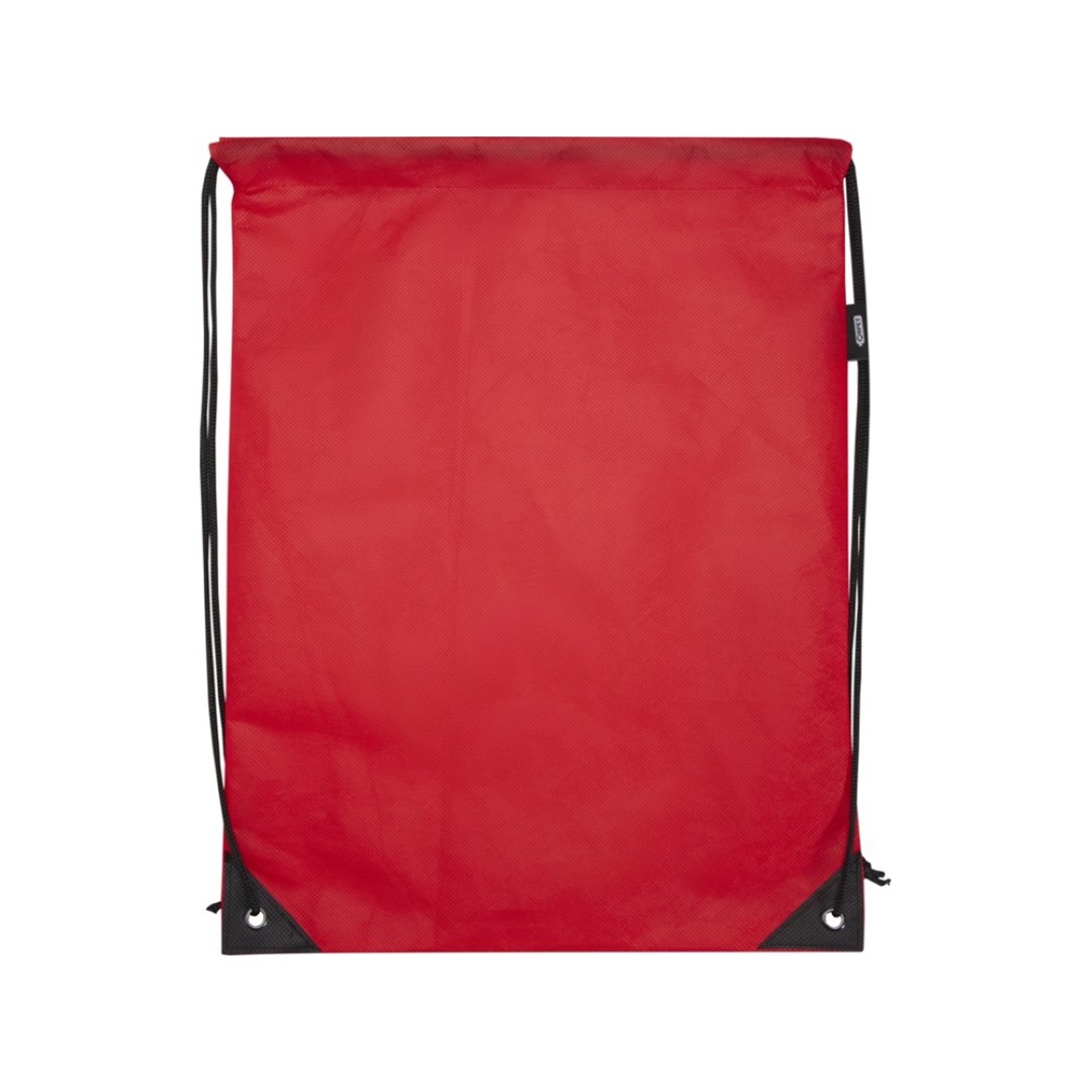 Рюкзак-мешок  на шнурке «Evergreen» из переработанного нетканого материала, красный