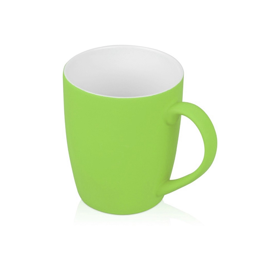 Подарочный набор c блокнотом C1, ручкой и кружкой, зеленое яблоко