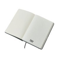 Набор блокнот А5 с магнитным держателем для ручки и подставкой для телефона и металлической шариковой ручкой "NotaBene", черный