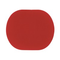ПАТЧ ОВАЛ soft-touch (красный) 6,0 х 5,0 см