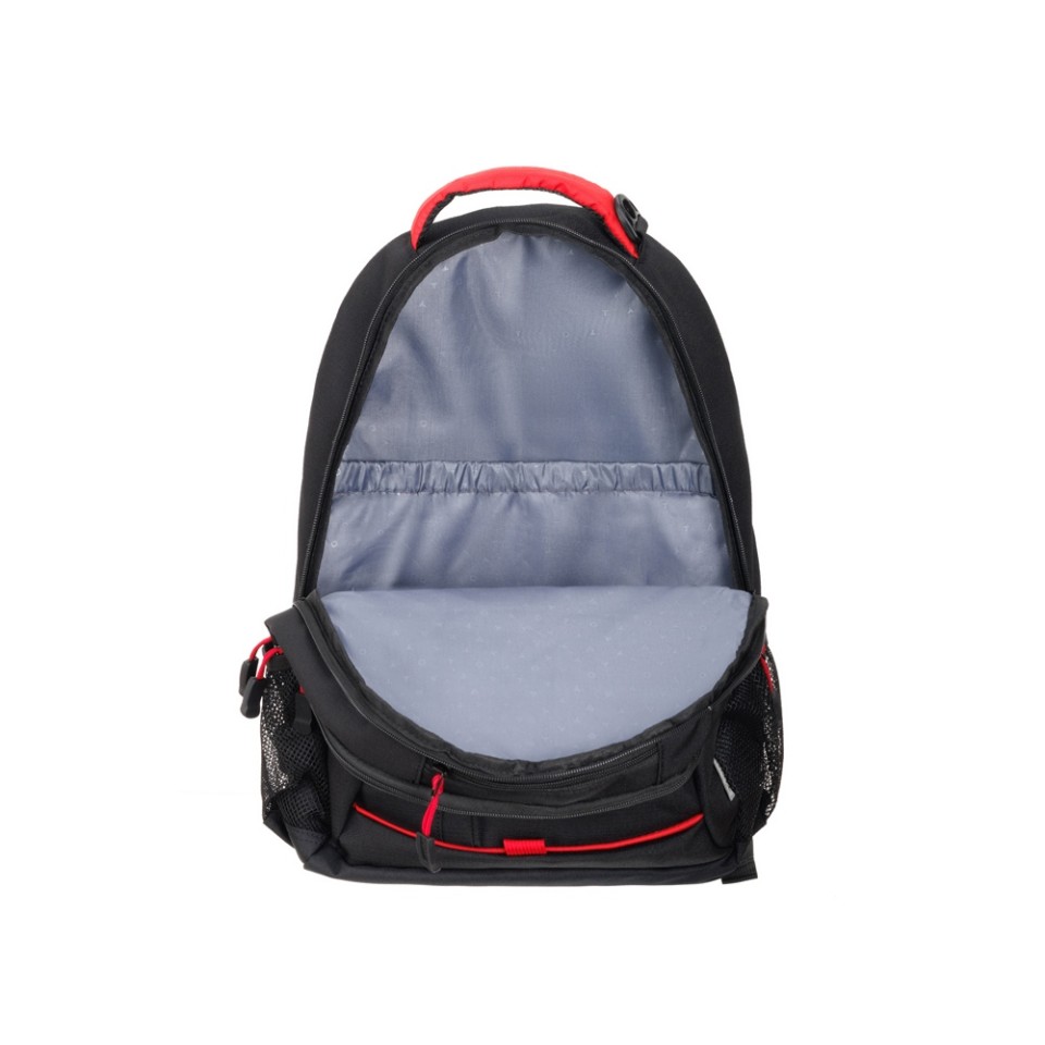 Рюкзак TORBER ROCKIT с отделением для ноутбука 15.6", черный/красный, нейлон, 32 х 14 х 50 см, 22л