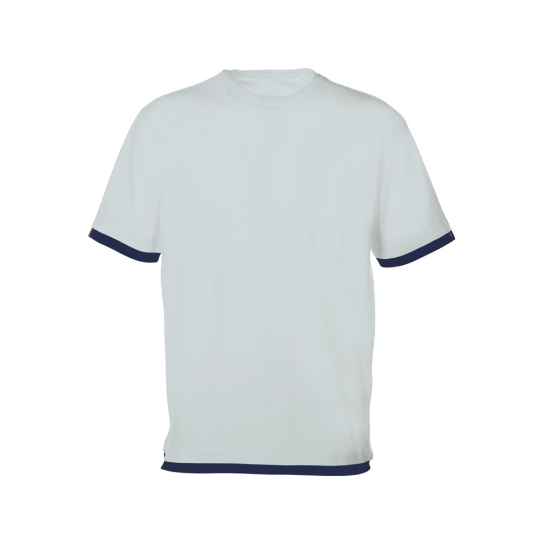 Футболка «Rotterdam» мужская, жемчужный/темно-синий