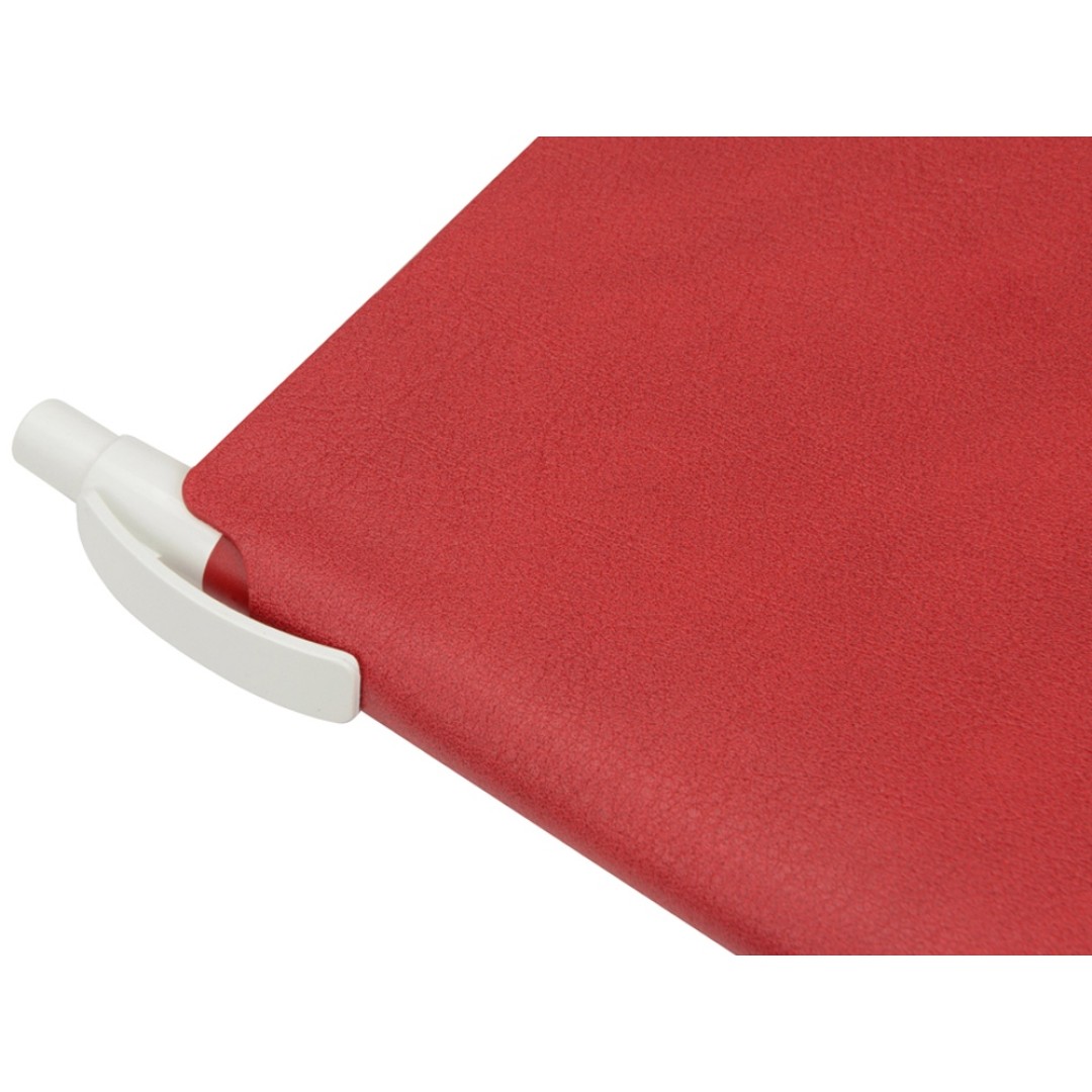 Блокнот «Notepeno» 130x205 мм с тонированными линованными страницами, красный