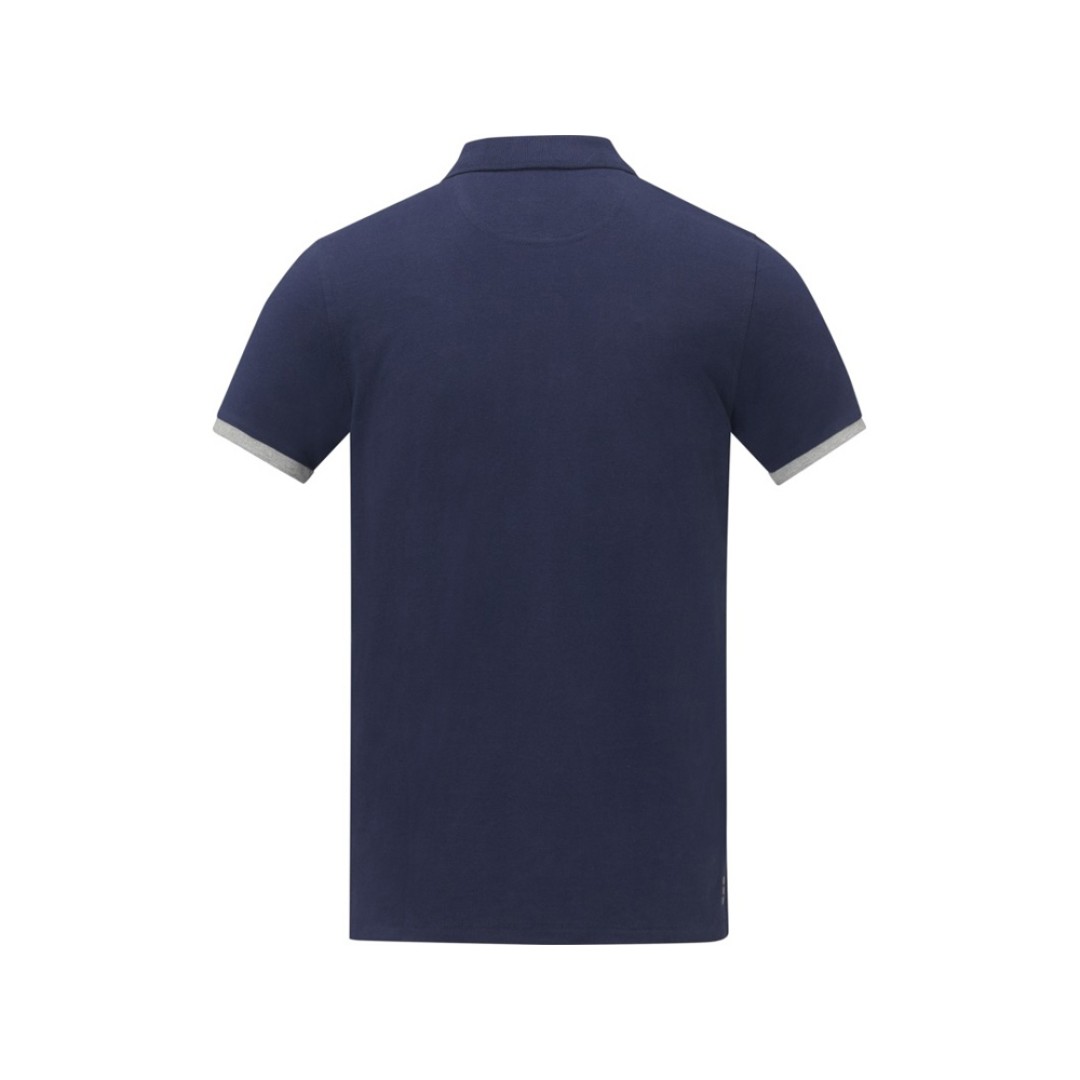 Morgan Двухцветное мужское поло с коротким рукавом , темно-синий