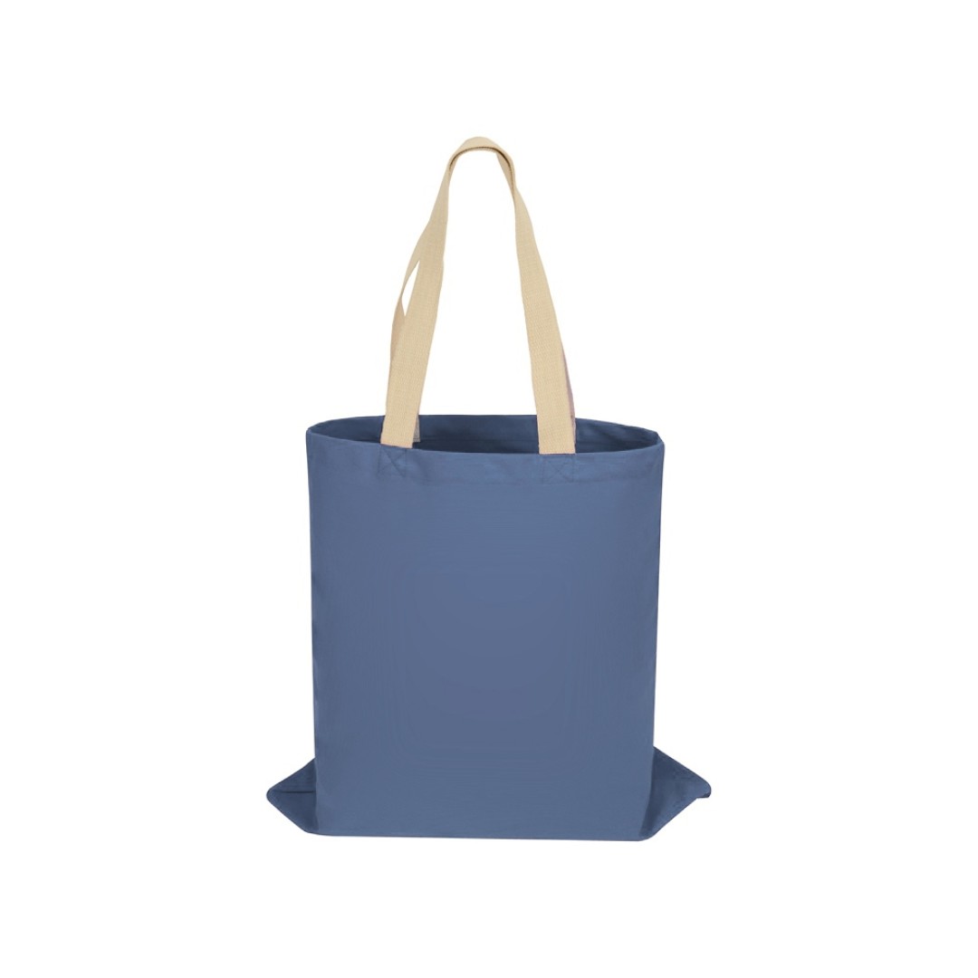 Сумка для шопинга Steady из хлопка с парусиновыми ручками, 260 г/м2, голубой