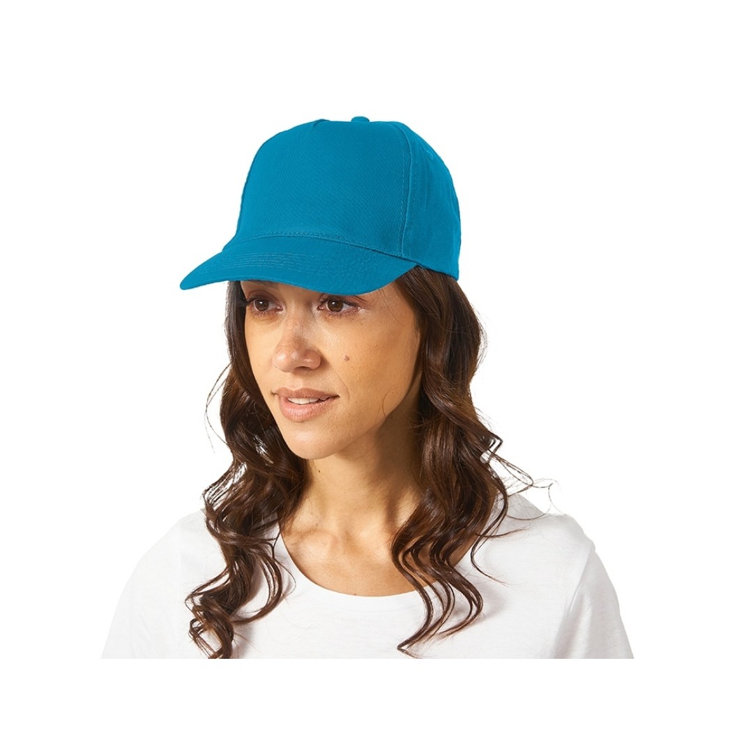 Бейсболка "Memphis" 5-ти панельная 165 гр, ярко-голубой