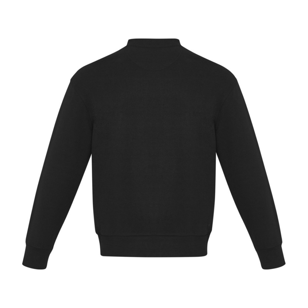 Jet унисекс Aware™ свитер с круглым вырезом из переработанных материалов - сплошной черный