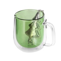 Набор "Bergamot": кружка и ситечко для чая, зеленый