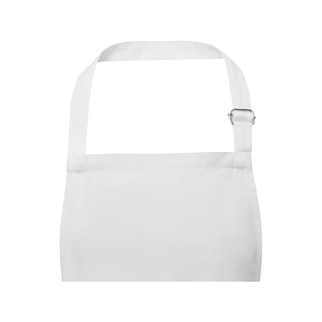 Фартук Andrea плотностью 240 г/м2 с регулируемой завязкой на шее - Белый