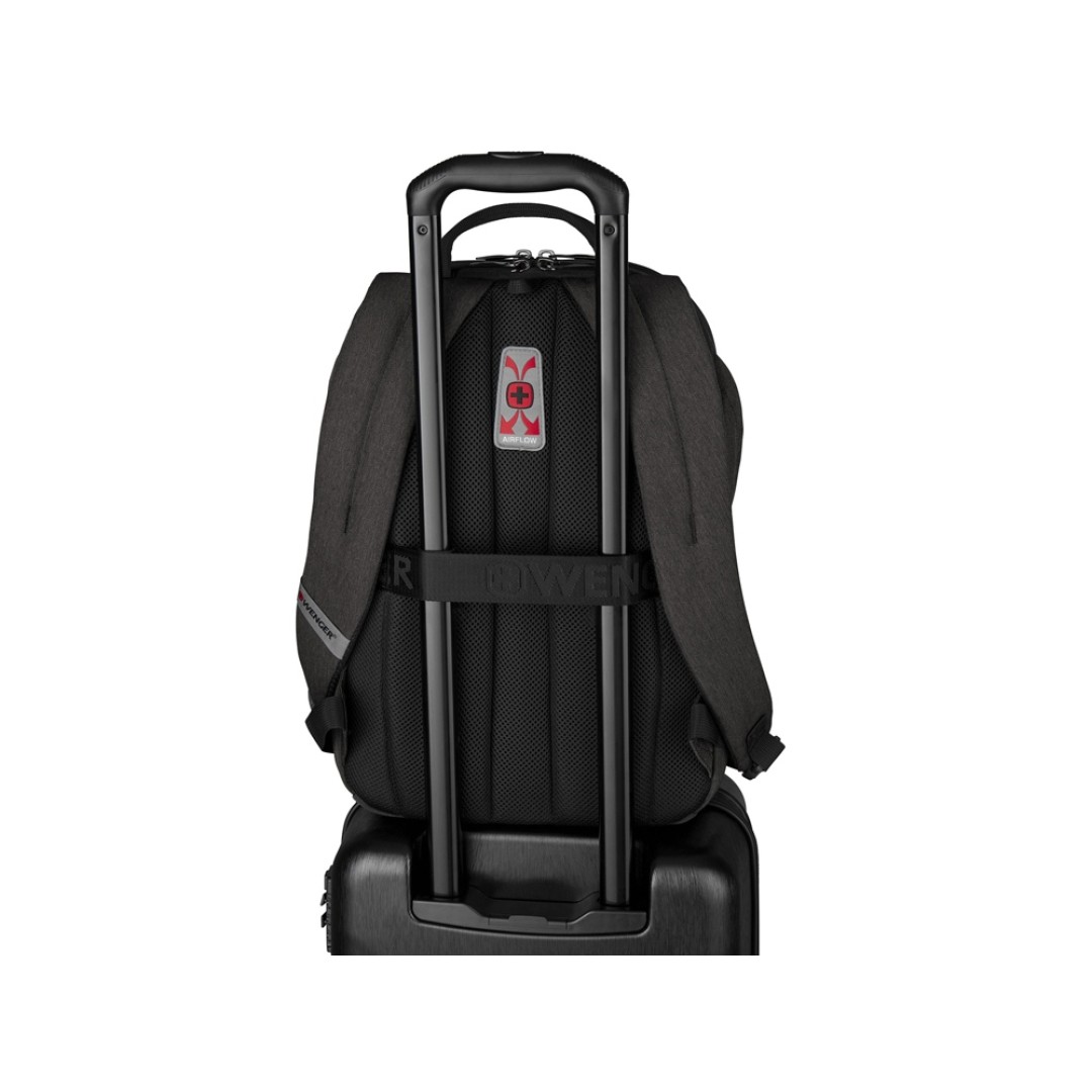 Рюкзак WENGER MX Light 16”, серый, 100% полиэстер, 31х20х44 см, 21 л