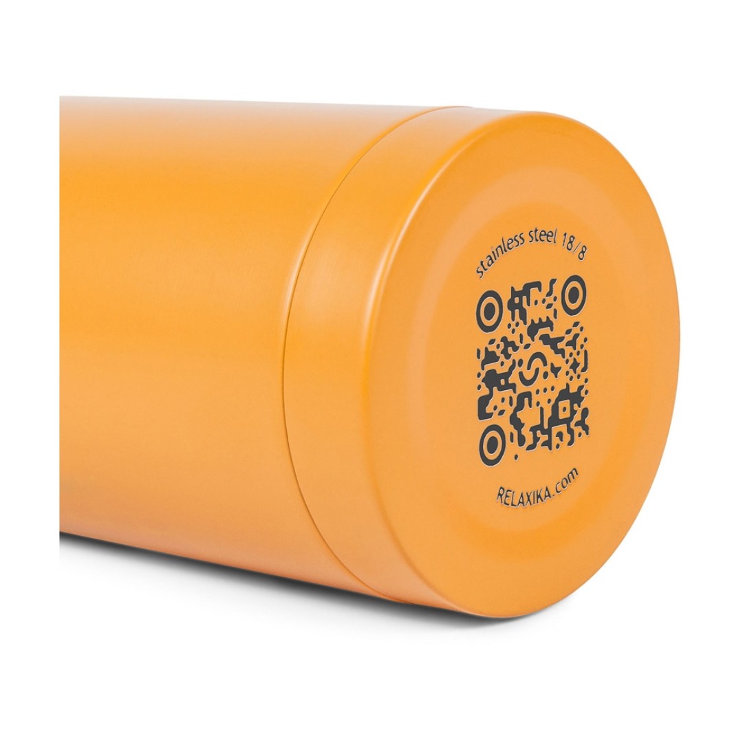 Термос Relaxika 101 (1 литр), желтый (без лого)