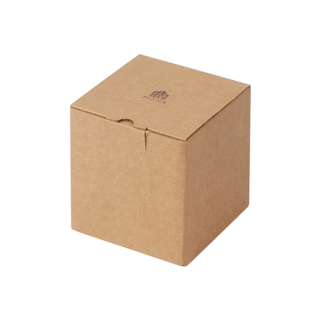 Круглая свечка в бетоне, фитиль дерево, spices