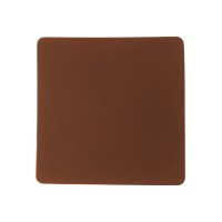 ПАТЧ КВАДРАТ soft-touch (коричневый ) 5,5 х 5,5 см