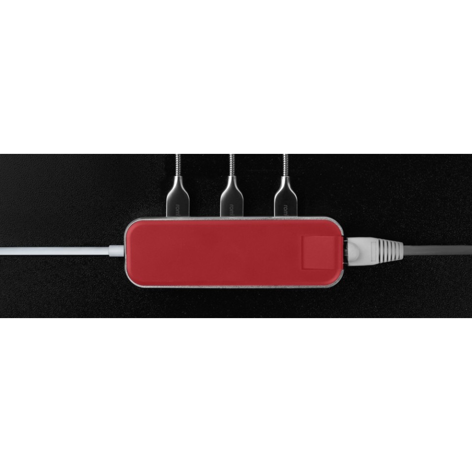 Хаб USB Rombica Type-C Chronos Red