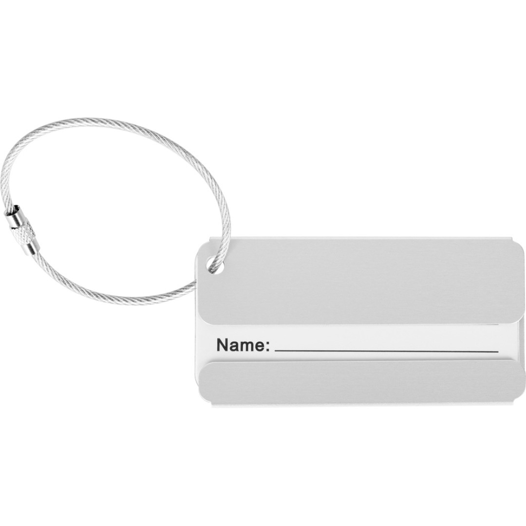 Бирка для багажа "Travel", серебристый