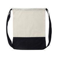 Рюкзак-мешок Cotton из хлопка 170 г, натуральный/черный