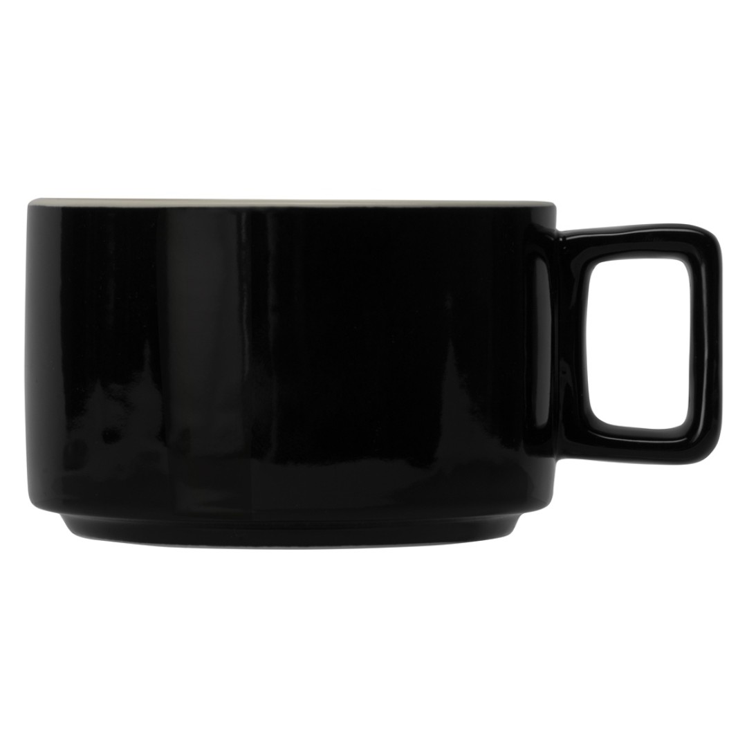 Набор чашка с бамбуковым блюдцем "Sheffield", черный